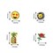 60PCS Embroidered Iron On Patches DIY Accessories, Random Assorted Decorative Patches, Cute Sewing Applique for Jackets, Hats, Backpacks, Jeans, 60 Pieces Package